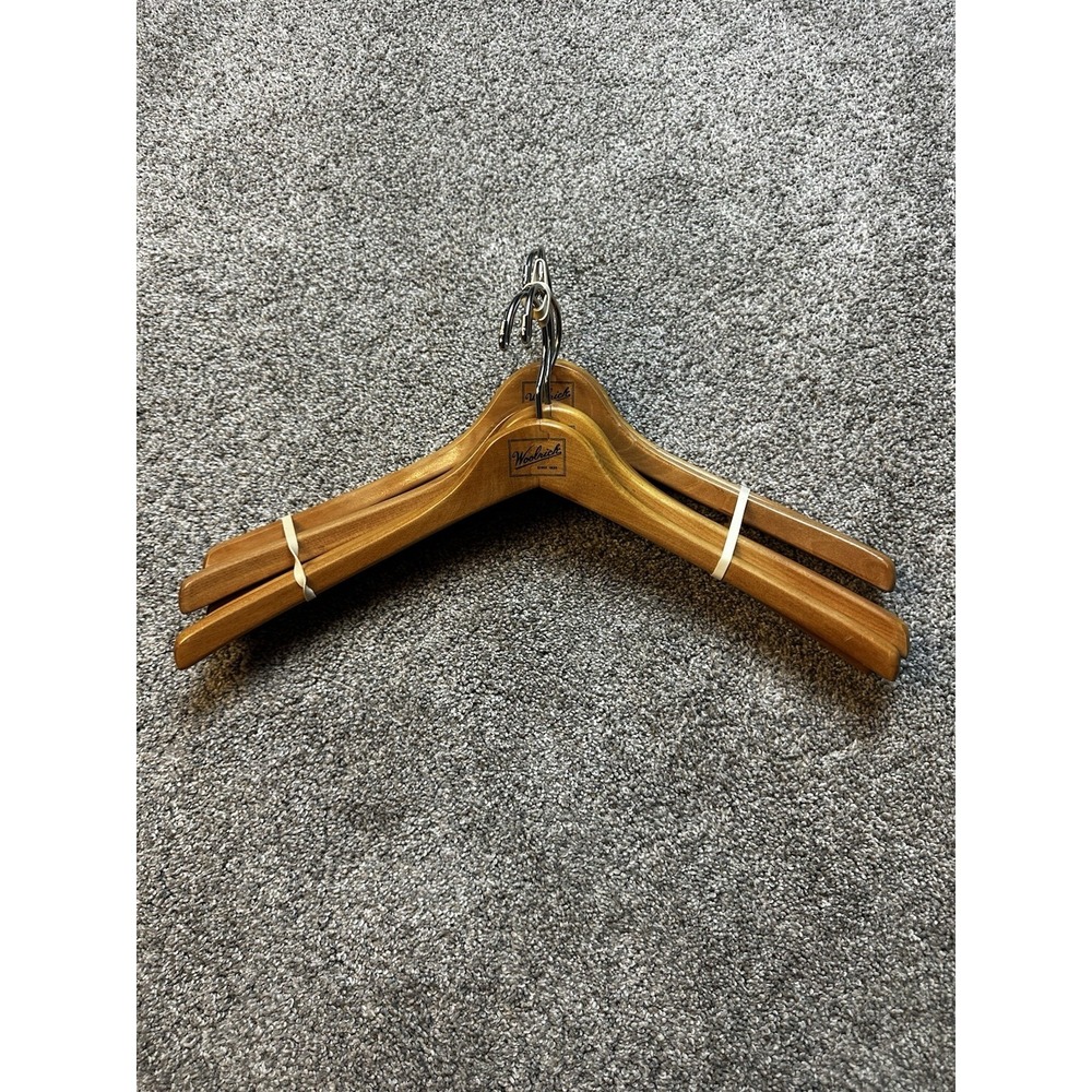 LOT Of 6 Vintage Woolrich Outdoor Wooden Coat Hanger